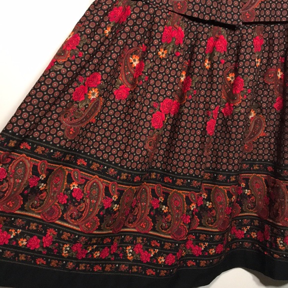 Vintage Melissa Puffy Sleeves Floral Blouse and Skirt Set - Picture 6 of 12